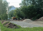 В Калуге началось строительство парковки для новой поликлиники