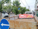 В Калуге начался демонтаж праздничных украшений