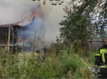 В Жуковском районе загорелся жилой дом