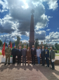 В Думиничах в День освобождения района от немецко-фашистских захватчиков открыли стелу «Рубежи воинской доблести»